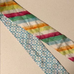 Double sided Coach scarf